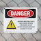 Signmission Moving Machine Parts Will Cause Crushing Danger Sign, Plastic, 10in W x 7in L, 2PK OS-2PACK-DS-P-710-L-1452 - alternate 8